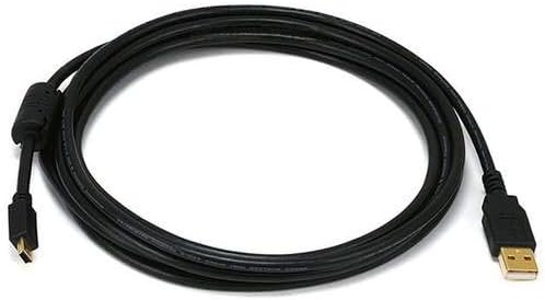 15-Feet 2.0 5pin 28/24AWG (105450) Monoprice USB A Male to Mini-B Male Cable with Ferrite Core (Gold Plated)