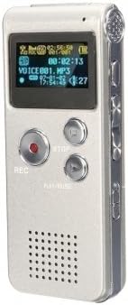 Kyz Kuv 8GB 650HR MP3 Steal Rechargeable Digital Audio Voice Recorder Player - Coffee