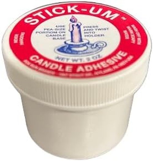 Fox Run Candle Adhesive - Stick-Um Formula for Secure Hold | 2 Ounces