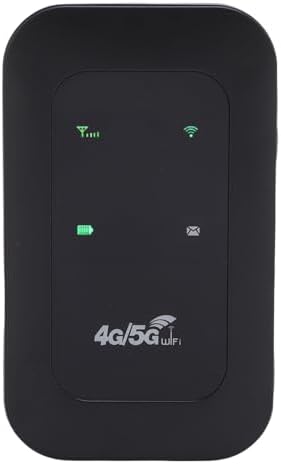 Zunate 4G 5G 300Mbps 10 3200mAh LTE Mobile WiFi Hotspot for Travel, High Speed Portable Router, Supports Devices, SIM