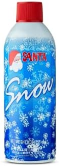 Santa Decorative Snow Spray - Non-Toxic, 9 oz | Pack of 2 for Festive Holiday Decor