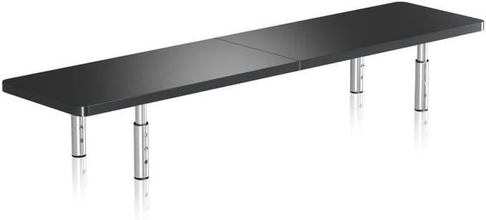 3 Notebook(MST016L) suptek Dual Monitor Stand Riser,Large Monitor Laptop Stand Riser Adjustable Heights Computer Stand