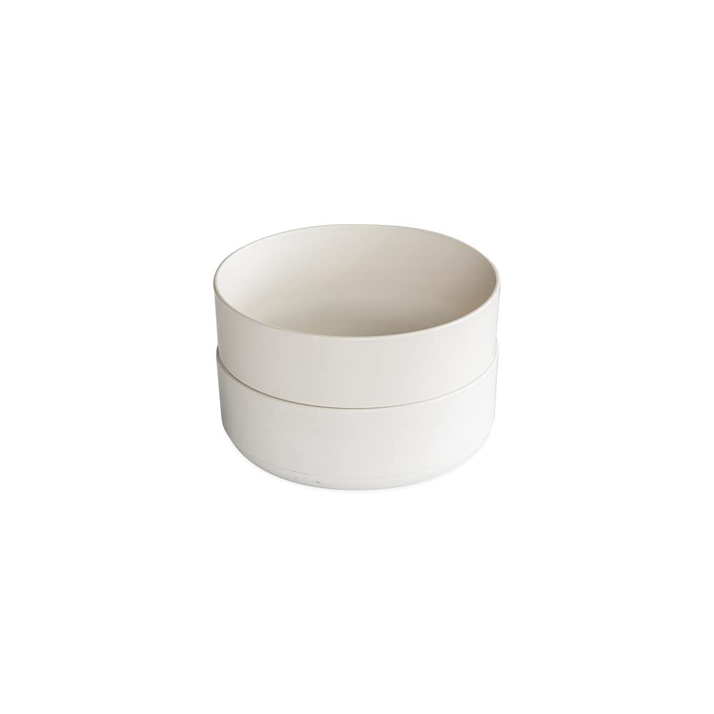 Nordic Ware Soup or Salad Bowl, Set of 2, White, Microwave Safe Polypropylene