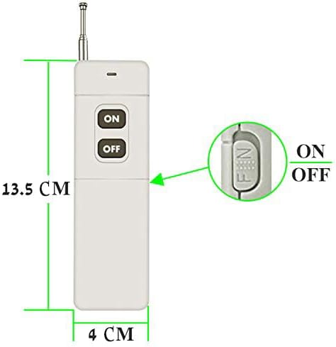 dstfuy 433MHZ 1500M Remote Control, Long Distance Wireless Remote Switch for Lights