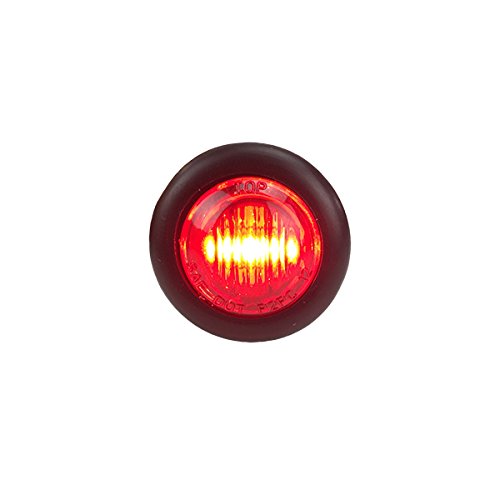 LONG HAUL LED Clearance Marker Light, 5 3/4in, Acrylic, Black Trim, 5 Pack