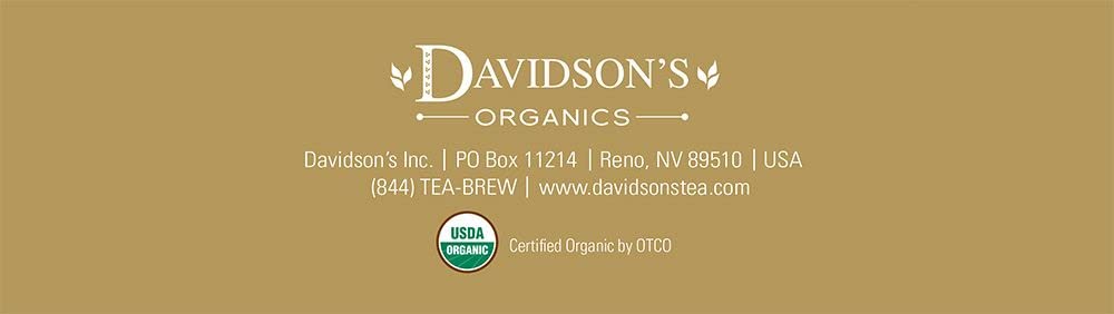 Davidson's Organics, Single Serve Decaffeinated English Breakfast, 100-count Individually Wrapped Tea Bags