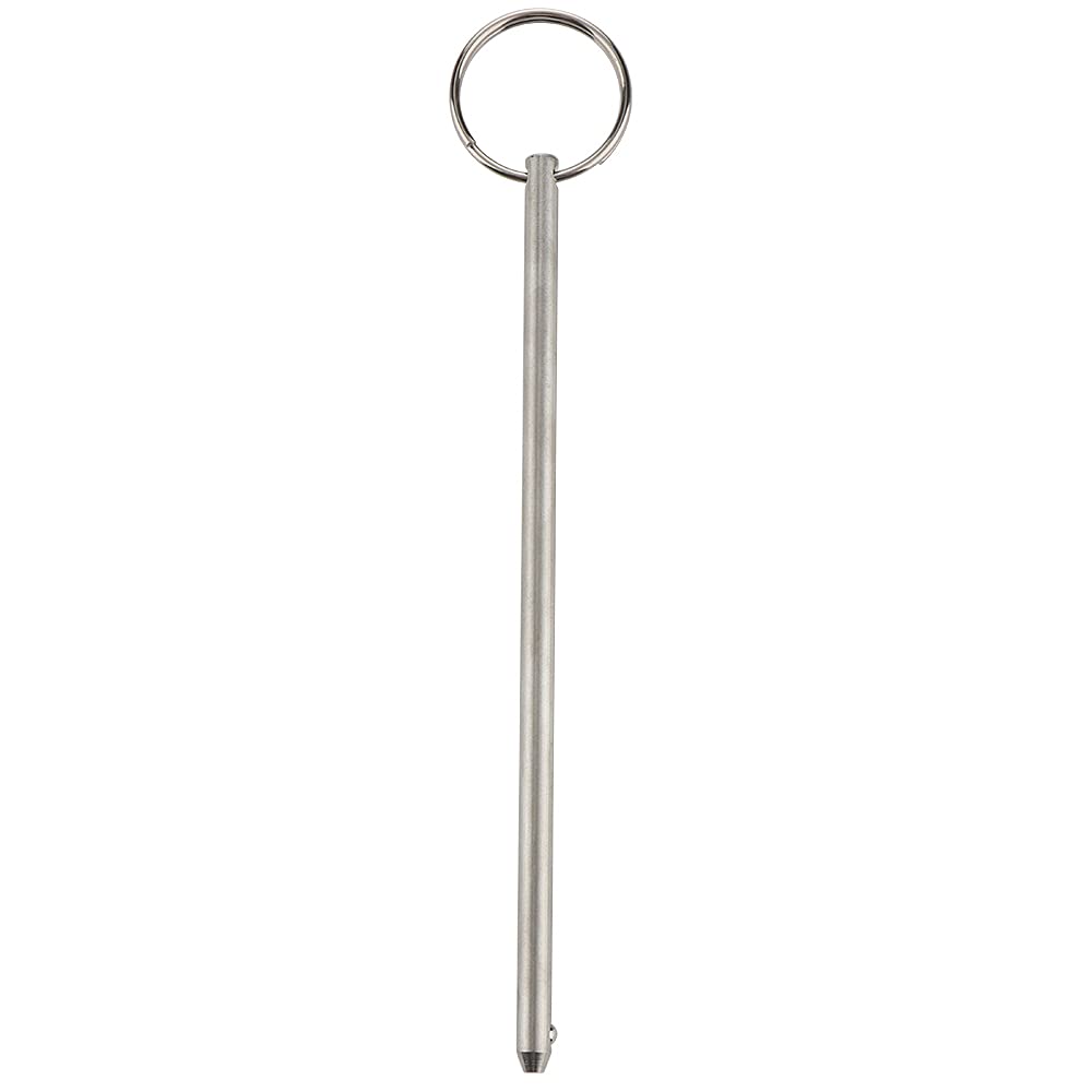 4 Pcs Quick Release Long Pin, Diameter 0.236"(6mm), Usable Length 5-3/4"(146mm), Overall Length 6.3"(160mm), Full 316 Stainless Steel, Marine Hardware