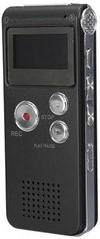 Kyz Kuv 8GB 650HR MP3 Steal Rechargeable Digital Audio Voice Recorder Player - Coffee