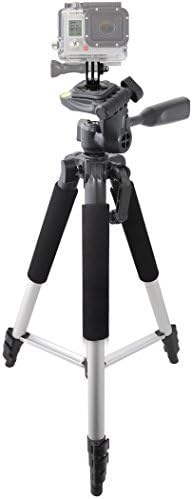 eCostConnection 57" Inch Aluminum Tripod + Tripod Mount for ALL GoPro HERO Cameras + Microfiber Cloth