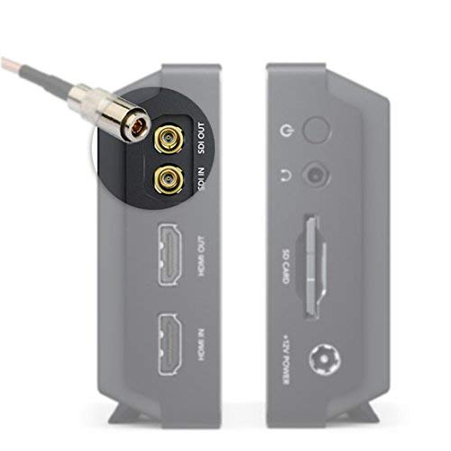1.0/2.3 75 3 1m 2-Pack 3G BINGFU DIN Male to BNC Male Ohm Video SDI Cable feet for HD SDI Video Recorder Camera Assist