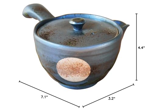 Japanese Teapot Ceramic Kyusu 11.5 fl oz Arita Imari ware Made in Japan Pottery Tea pot for Green Tea Fuku kasumi