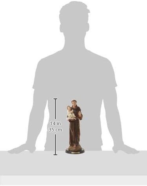 George S. Chen Imports Saint Anthony Holy Figurine - 12" Religious Statue Decor