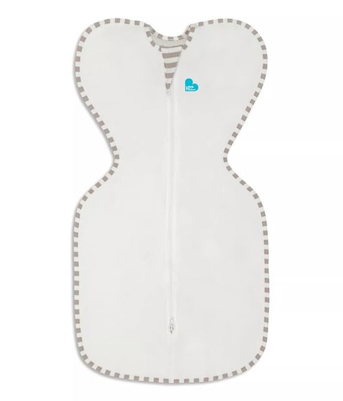 Love To Dream Organic Swaddle - Baby Sleep Sack for Self-Soothing | 1.0 Tog, Small (5-8.5lbs), Cream