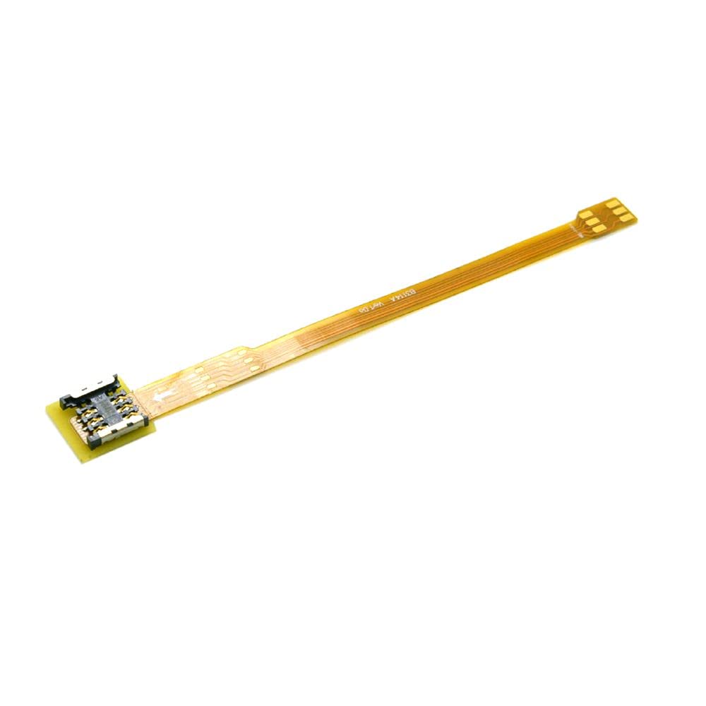 cablecc 10cm Micro SIM Card to Nano SIM Kit Male to Female Extension Soft Flat FPC Cable Extender