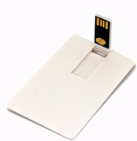 KLD Pack 5 (32GB, Credit Card USB Flash Drive Blank DIY Memory Stick Wholesale Bulk White)