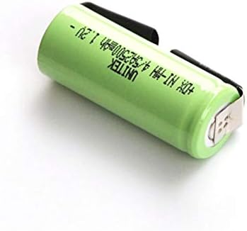 FCQLR 2PCS 1.2V 4/5A 2500mah 17430 4/5 Compatible for Rechargeable Battery A ni-mh nimh Cell with Welding tabs