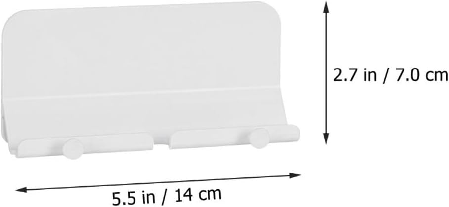 BESPORTBLE Wall Adhesive Phone Charging Stand with Hook, Smartphone Holder and Storage Organizer for Bedroom