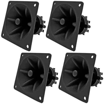 UCCKEYI 4 Pack 3.25" inch 3.25" 3.25" Flush Mount Square Super Horn Tweeter Speakers x Car Home Audio