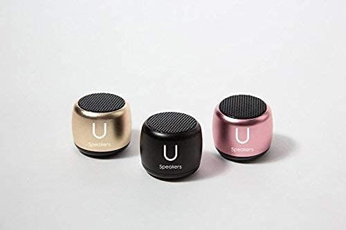 Fashionit U Speakers Micro Mini Bluetooth Speaker with Mic | Small Bluetooth Speaker Wireless | Tiny Portable Blue