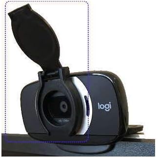 C615 C270 Protective Lens Privacy Cover Shutter for Webcam with Protruding Lens or Flat Area Surrounding Lens