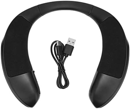 Diydeg 3D 5.3 18H IPX5 Open Ear Neckband Bluetooth Speaker, Stereo Sound Wearable Wireless Speaker with ENC Clear