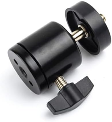 ThtRht 3 Pack 1/4'' 360 Mini Ball Head Screw Swivel Tripod Head Mount Degree Rotating Base Adapter Ballhead for Camera