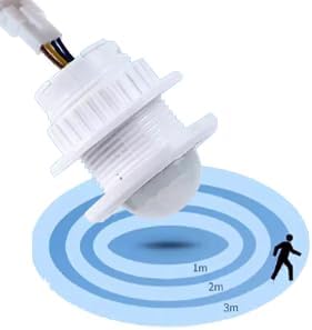 HANNAHONG Switch,AC110-220V, Mini PIR Motion Sensor Smart Human Body Activated Detection,Time Delay Adjustable