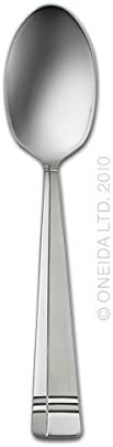 Oneida Amsterdam 45-Piece Silverware Set - Rust Resistant, Dishwasher Safe Flatware for 8 | Stainless Steel