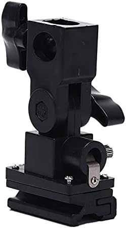 Leshareslect 1pc B-Type Flash Hot Shoe Bracket Tripod Umbrella Holder Swivel Light Stand Adapter Bracket B