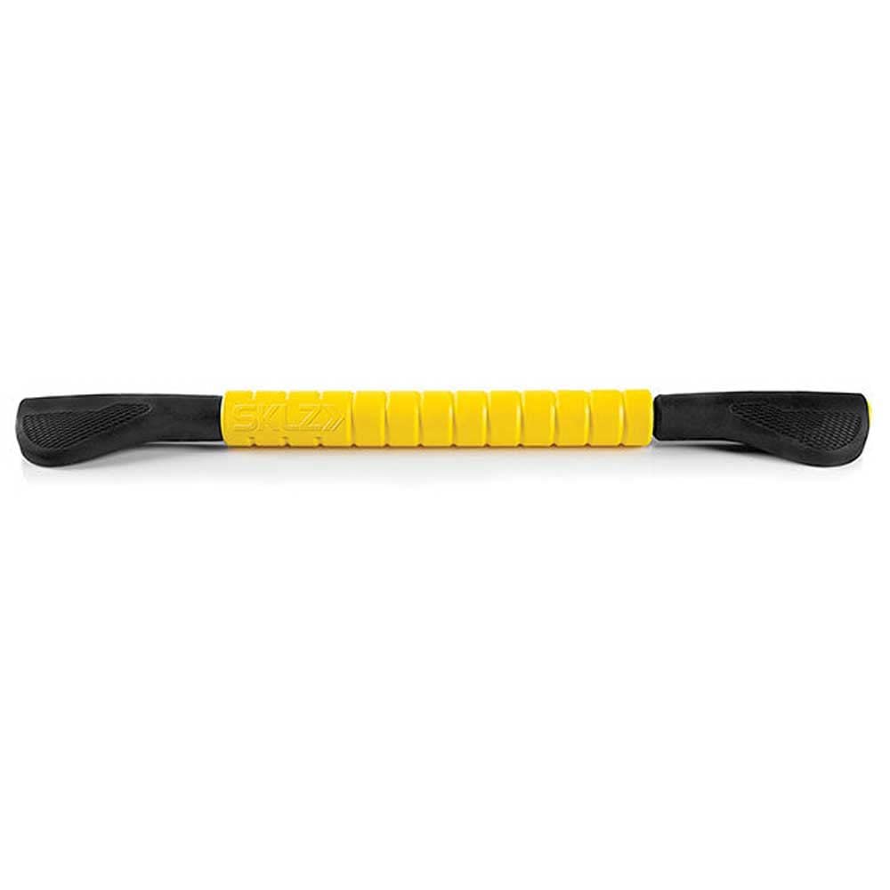 SKLZ Massage Bar Handheld Muscle Roller Massage Stick for Physical Therapy, Original Size , Yellow/Black , 20"
