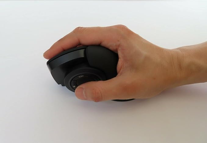 MOJO-HOME MOJO Master Grip Rechargeable Silent Vertical Mouse - Bluetooth/Wireless Ergonomic Mouse w/Adjustable