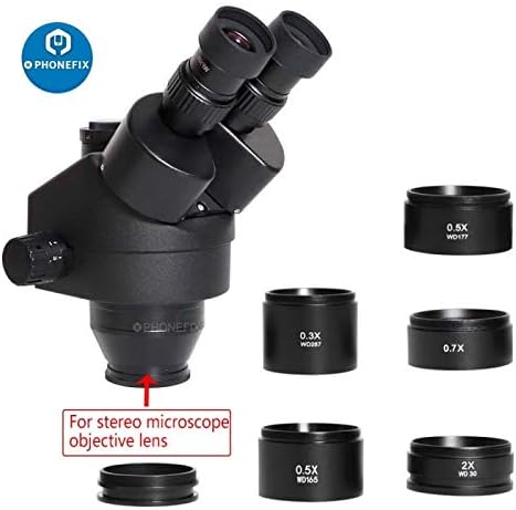 DIYPHONE SM05 0.5X Microscope(48mm) Barlow Lens Super Widefield Assisted Auxiliary Len for SM Series Stereo Zoom