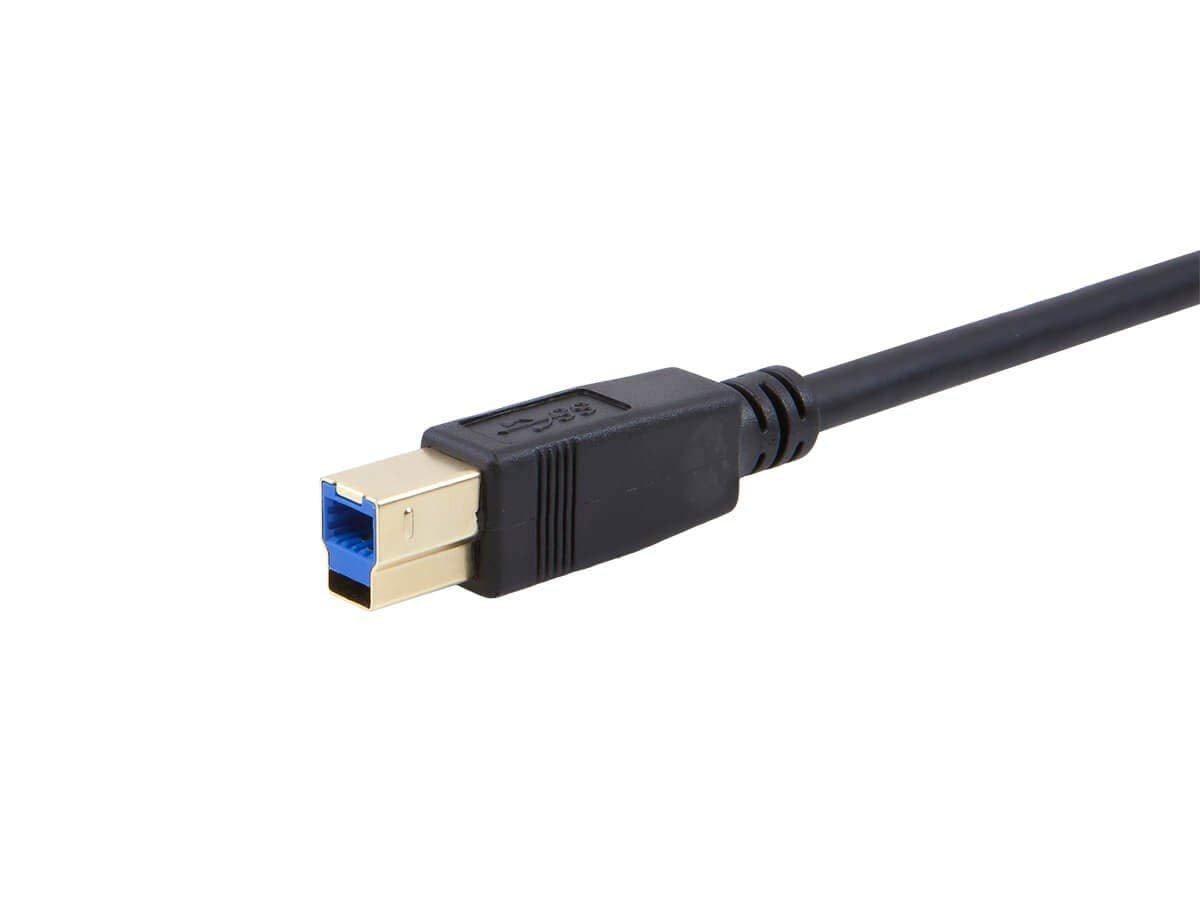 3.0 6 Monoprice USB Type-A to Type-B Cable - Male to Male, Feet, Black - Select Series