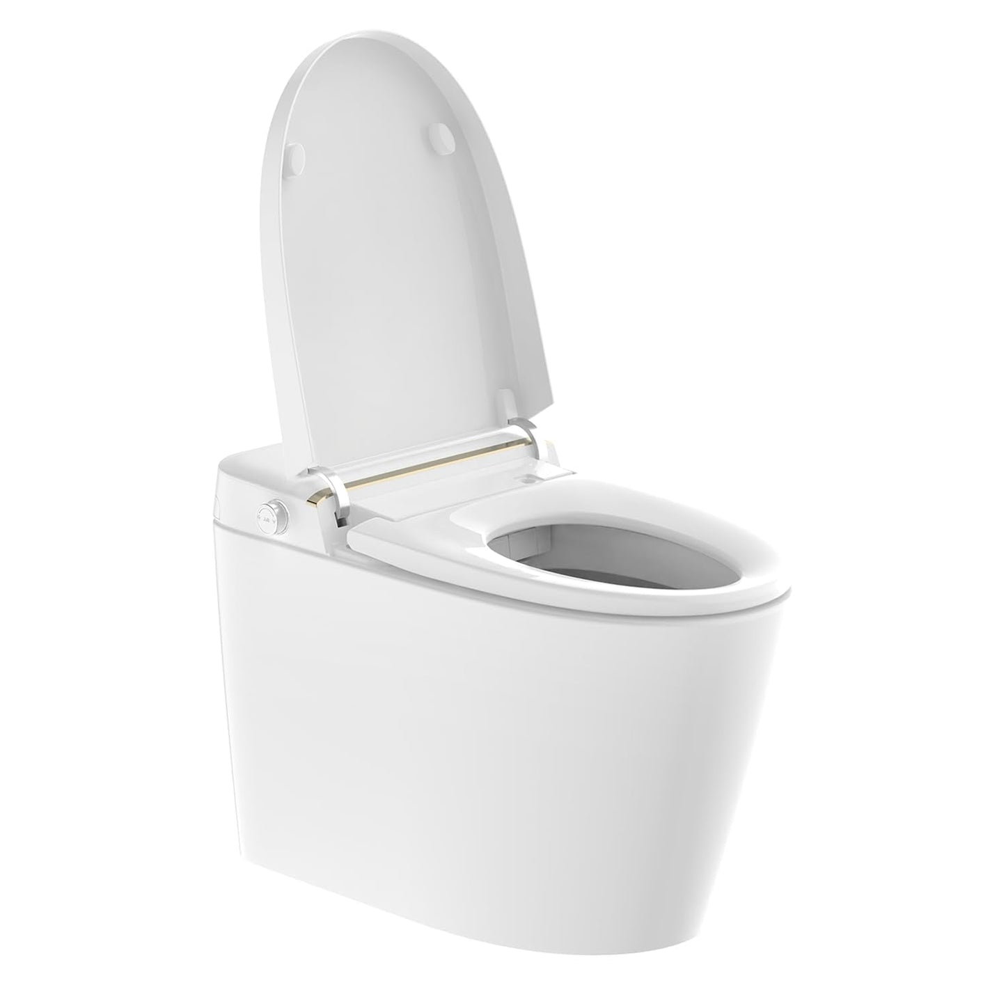 Smart Toilet with Bidet Built In, Heated Seat, Tankless Modern Elongated Electric Toilet with Warm Water Wash, Air Dryer & Dual Auto Flush, LED Display & 1000g MaP Flush, 1.28 GPF