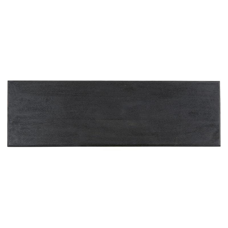 Santa Barbara Design Studio Cutting Boards and Serving Trays Footed Plank Bread Board, Large, Black