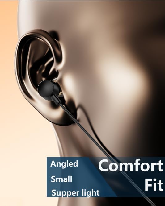 ZXQ Magnetic Lapel-Clip Neckband Bluetooth Headphones with Microphone,in-Ear Wireless Earbuds Earphone