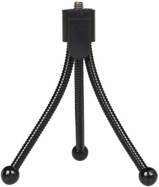 Reflex Camera 3-Section 1/4"-20 Lightweight Metal Table-Top Tripod Stand Compact, Durable Mini for Digital Cameras