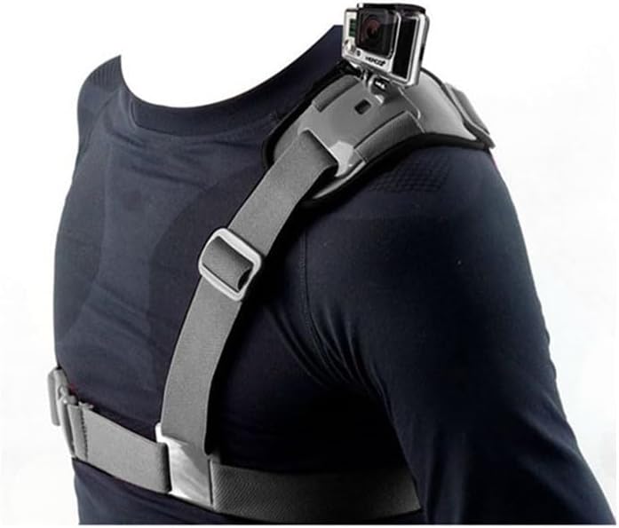 Reflex Camera Insta360 Shoulder Strap Mount Harness for GoPro, DJI Osmo, Adjustable Hands-Free Chest & Shoulder Camera