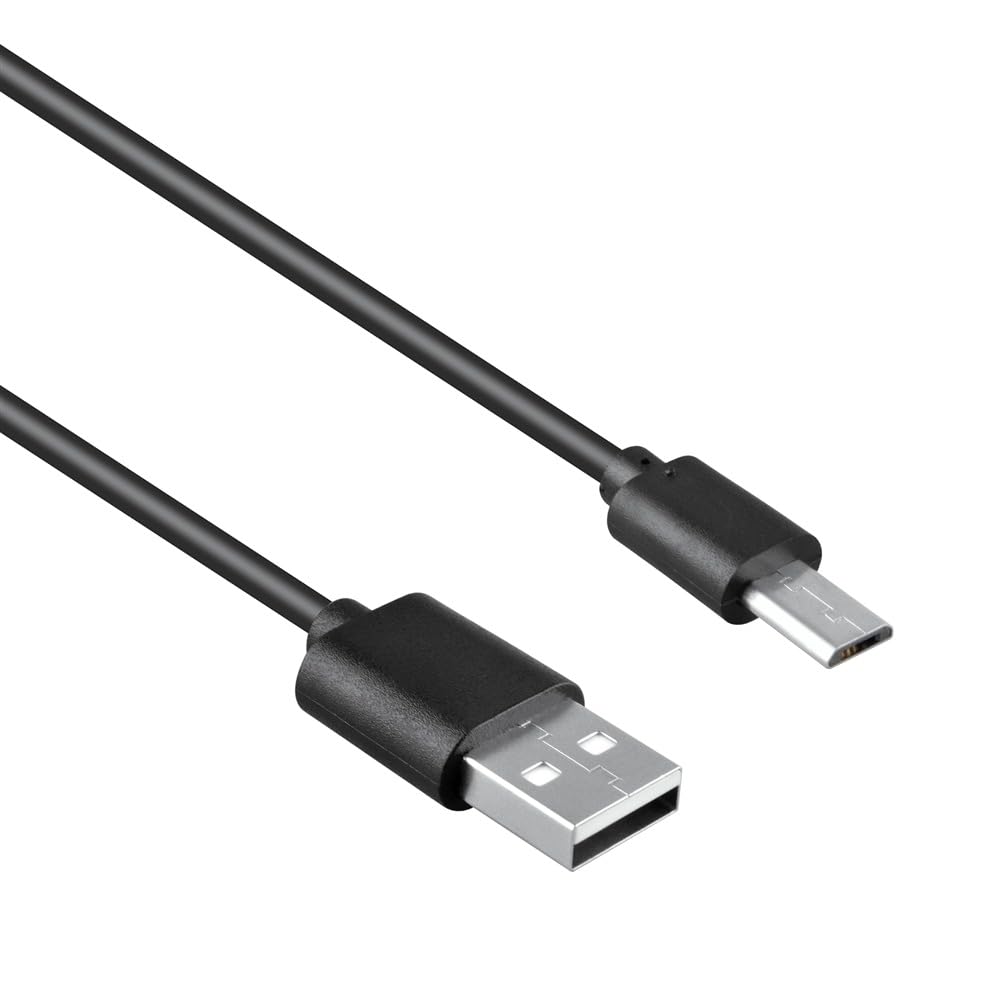 10mm PKPOWER New DC Extra Long Tip Micro USB Charger Cable Cord for Charging Power Bank, black