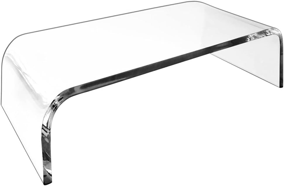 Generic Acrylic Monitor Stand Clear Monitor Riser Desk Laptop Stand Riser Laptop/PC/Multimedia Monitor Stand for Home