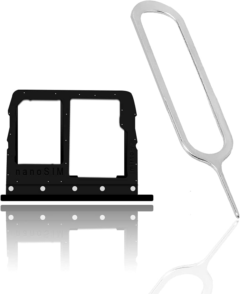 AceSoft LM-X320AM Perfectly Fit Premium Durable SIM and Memory Card Tray Holder w/SIM Card Ejection Pin Compatible