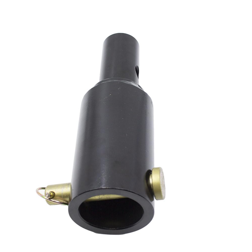 Auger Adapter 2-9/16 inch Female Round to 2 inch Male Round Auger Shaft Bit Adapter Conversion Bolt Pin