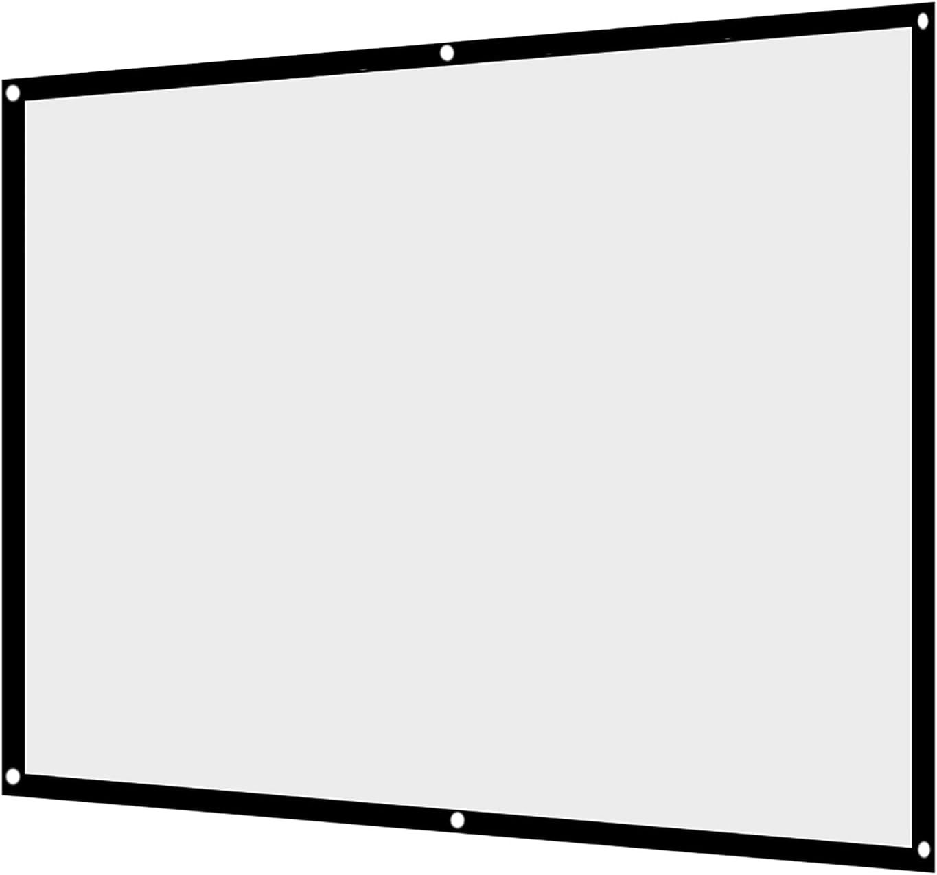 Yosoo Health Gear 16:9 40 120 inches (100in) Projection Screen Indoor Outdoor Projector Curtain, Thicken Portable White
