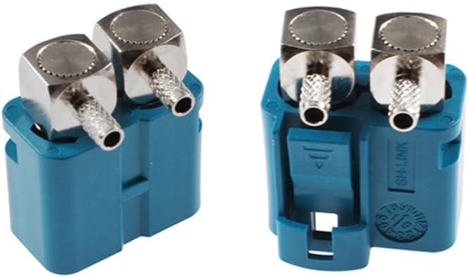 keisnoaja RG316 RG174 15mm 50ohm Fakra SMB Z Double Female Right Angle RF Coaxial Adapter, Fakra Z Double Female