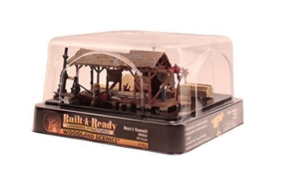 Woodland Scenics Landmark Structures Built & Ready Buzz's Sawmill, HO Scale