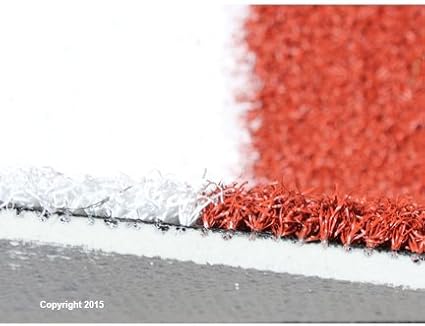 Premium 12' X 6' Baseball/Softball Hitting Mat in Clay/Dirt Color- Foam Backing