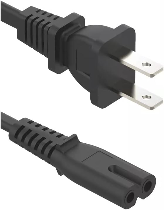 C&E 6 8 1-15P C7) 2 18AWG (5 Pack) Feet Figure Non-Polarized (NEMA to Prong Power Cord, Compatible with Printers, Smart