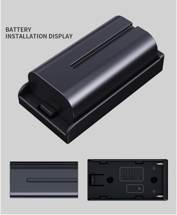 TONHOKJ 2 7.2V-8.4V (5.5/2.1mm) 1/4" NP-F970 F960 F770 F570 F550, PCS NP-F Battery Adapter Plate with DC Output, Screw