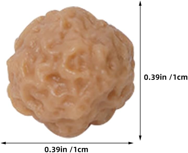 (10Pcs) Alasum Realistic PVC Beef Meatball Model for Kitchen Decoration, Artificial Meatball Display Plaything