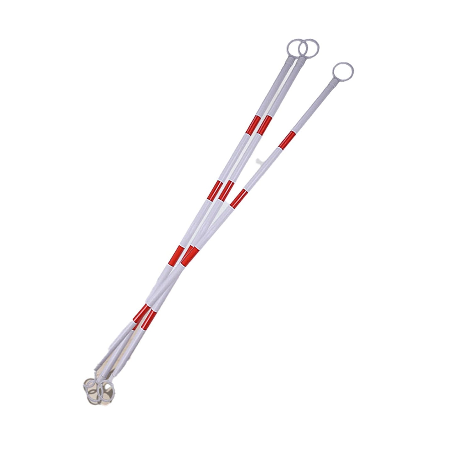 Heavy Duty Expandable Traffic Cone Bar, Adjustable 4.5-8 ft Retractable Safety Cone Barrier with Reflective Tape, Durable PVC Construction, 30PCS Red Traffic Control Set